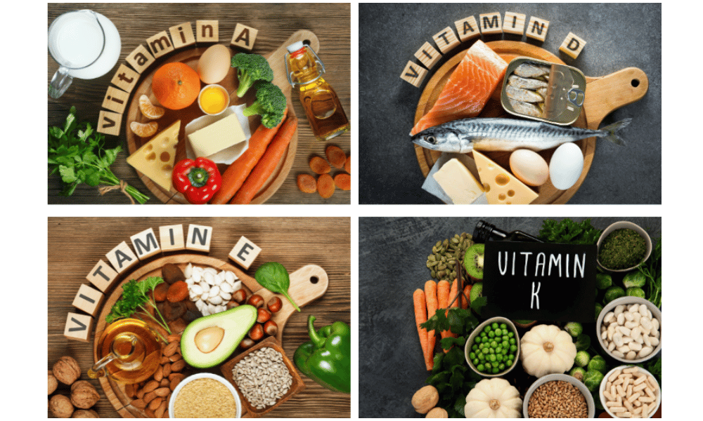 Makanan sumber vitamin A, D, E, dan K 